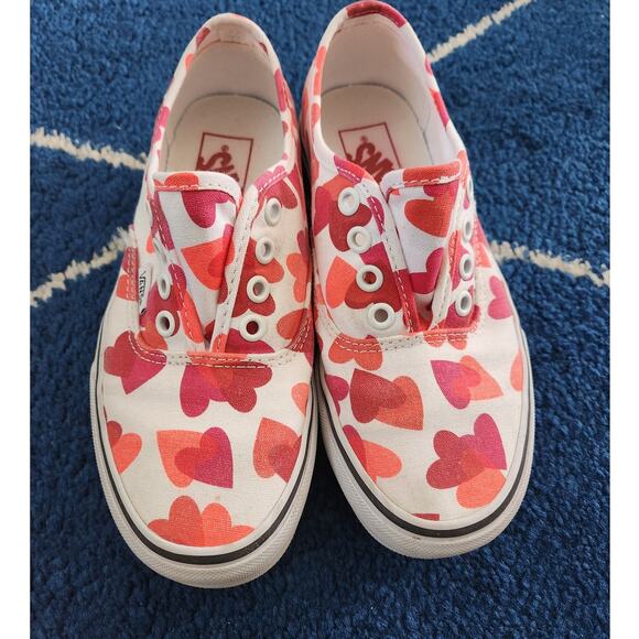VANS Other - Vans Kids Heart Lace Up Low Tops 5.5